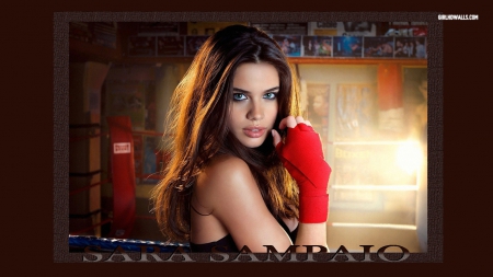 sara - boxing, beauty, gloves, model