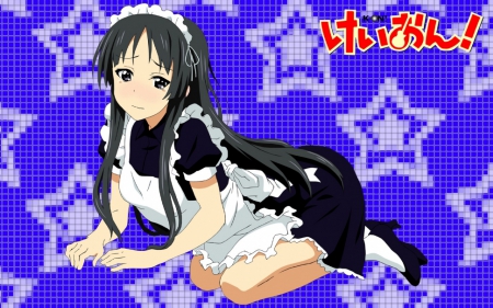 Sad Mio - akiyama, sad anime, anime girl, mio, anime maid, k-on, anime rocker, mio akiyama, anime, sad girl, maid