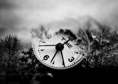 Time - clock, abstract, bw, time