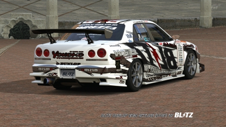 BLITZ DUNLOP ER34 SKYLINE (D1GP) '07 - gt-r, rb26dett, dunlop, gran, silvia, playstation 4, blitz, ps3, turismo, playstation 3, 5, 2007, ter34, 4k, turismo 5, r34, skyline, bnr34, ps4, d1gp