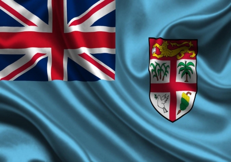 Fiji - fiji, flag, texture, satin