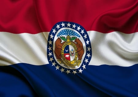 Missouri - Missouri, satin, USA, texture, flag