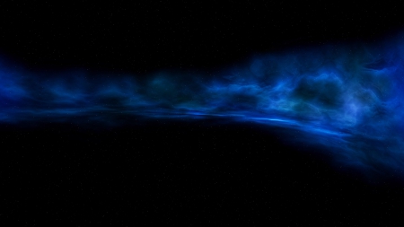 Blue Space - blue space, space colors, solar radiation, blue universe, space gas