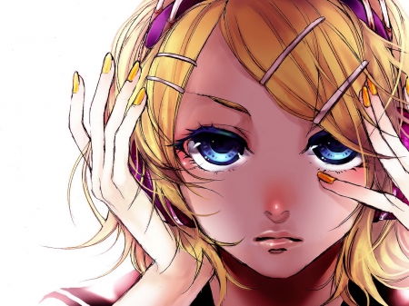 Rin - girl, vocaloid, female, golden hair