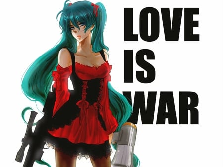 Love I$ War - cute, anime, miku, lovve