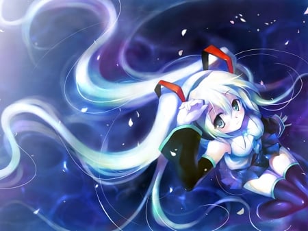 Vocaloid - girl, cute, anime, miku