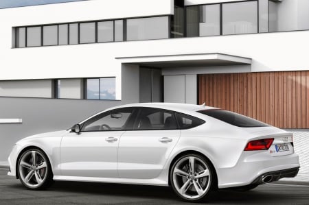 Audi RS7 - cars, white, hd, audi, power