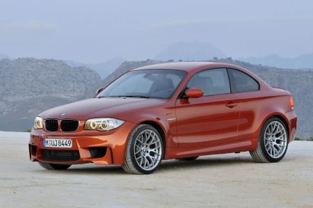 BMW series 1M coupe - hd, orange, series, bmw, power