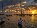 *** Sunset at the marina ***