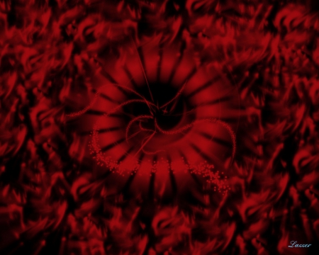 Wormhole to Magic Land - abstract, weird, 3D, dark, desktop, black, fantasy, strange, red, background, texture, wallpaper