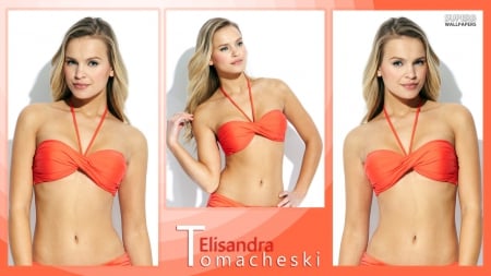 elisandra - orange, beauty, hot, model