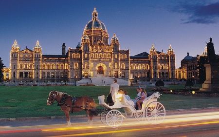 British Columbia's Legislature Building - Building, Horse, Government, Carriage