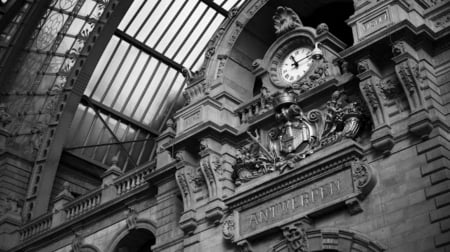 Beautiful clocks - railways, old clock, architecture, public places