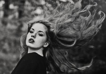 Wind - wind, woman, wild, model