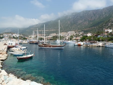 Yacht Harbour - Yachts, Turkey, harbour, kas