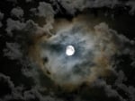 Lunar Corona on a Cloudy Night