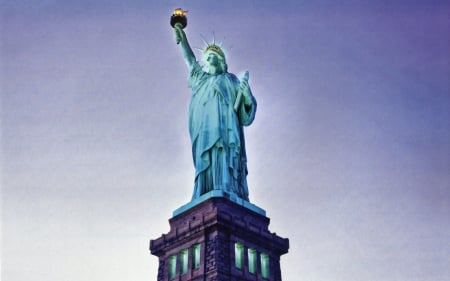 Statue of Liberty 2 - abstract, independence day, July 4th, photography, photo, celebration, wide screen, lady, liberty, statue