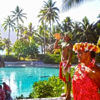 Tahitian Locals at The Intercontinental Thalasso Spa Bora Bora Tahiti Polynesia