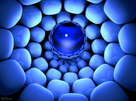 Blue Ball - nice, blue, ball, beautiful