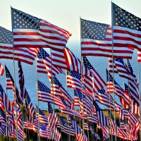 4th of July Flags