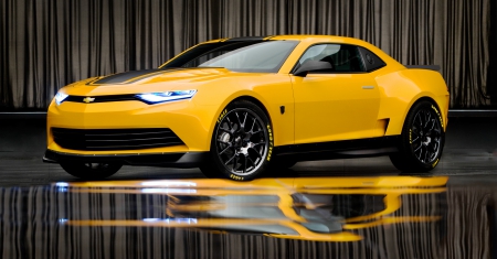 Bumblebee Camaro Concept for Transformers - chevrolet, camaro, car, auto, concept, bumblebee, yellow, transformers