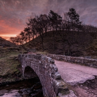 broken old stone bridge