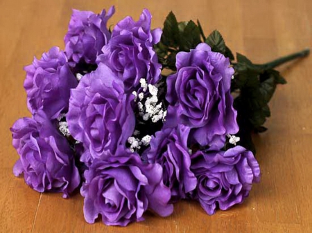 Lavender roses - bunch, flowers, roses, lavender