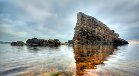 Reflection - rock, sea, coast, bulgaria