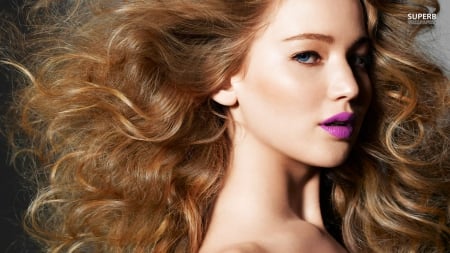 jennifer - pink lips, beauty, look, model