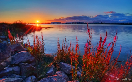 Pyro - nature, water, sky, river