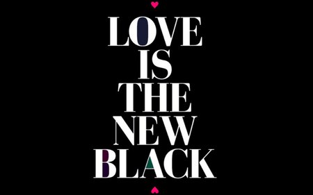 Love is Back - black, fashion, white, love