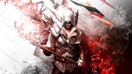 Assassins Creed - white, assassin, blade, assassins creed