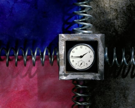 Suspended Time - unusual time piece, modern clocks, clock, retro