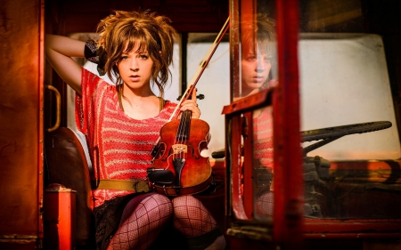 Lindsey Stirling - music, instrument, violin, performer, girl, stirling, lindsey