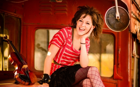 Lindsey Stirling - lindsey, artist, girl, performer, music, instrument, violin, stirling