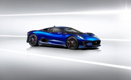 Jaguar-C-x75-Concept - Concept, Black Wheels, Jag, Blue