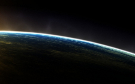 Morning Earth - space sunrise, morning earth, space sunset, earth from space, sunrise