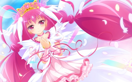 ~Hoshizora Miyuki~ - pretty, pretty precure, anime, smile precure, hoshizora miyuki, long hair, pink hair