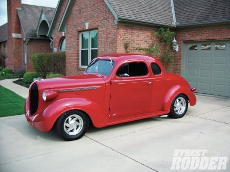 1938 Plymouth Coupe - 1938, Red, Coupe, Classic