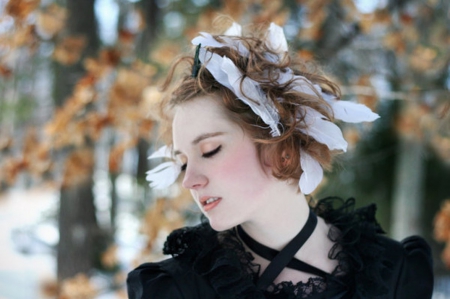 Winter - cold, winter, lady, model