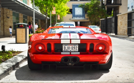 FORD GT - ford, gt, car, red