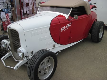 Sport car on the raceway