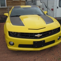 Chevrolet Camaro on the raceway