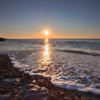 *** Sunset over the ocean ***