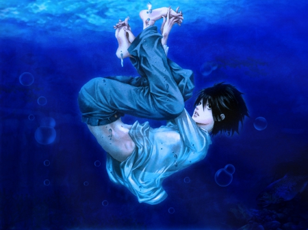 L - L, Water, Falling, Death Note