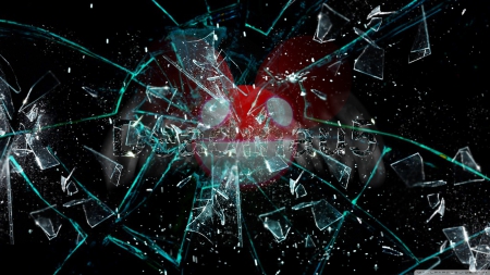 Deadmau5 - deadmau5, music, cracks, busted, broken glass, dubstep, techno