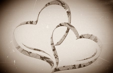 ♥ Forever ♥ - heart, forever, sepia, love, hearts