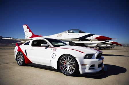 2014 Ford Mustang GT Thunderbirds Edition - PLane, Thunderbirds, 2014, White, Mustang