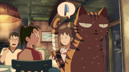 Oh crap...! - anime, brownish red, cat, tale