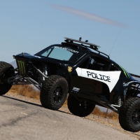 Police racing car